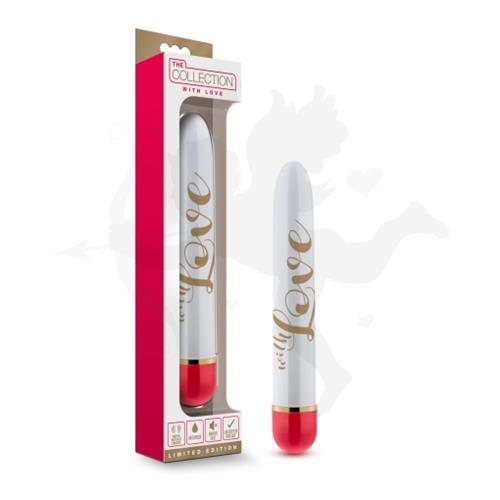 Vibrador de 7 pulgadas rigido rojo